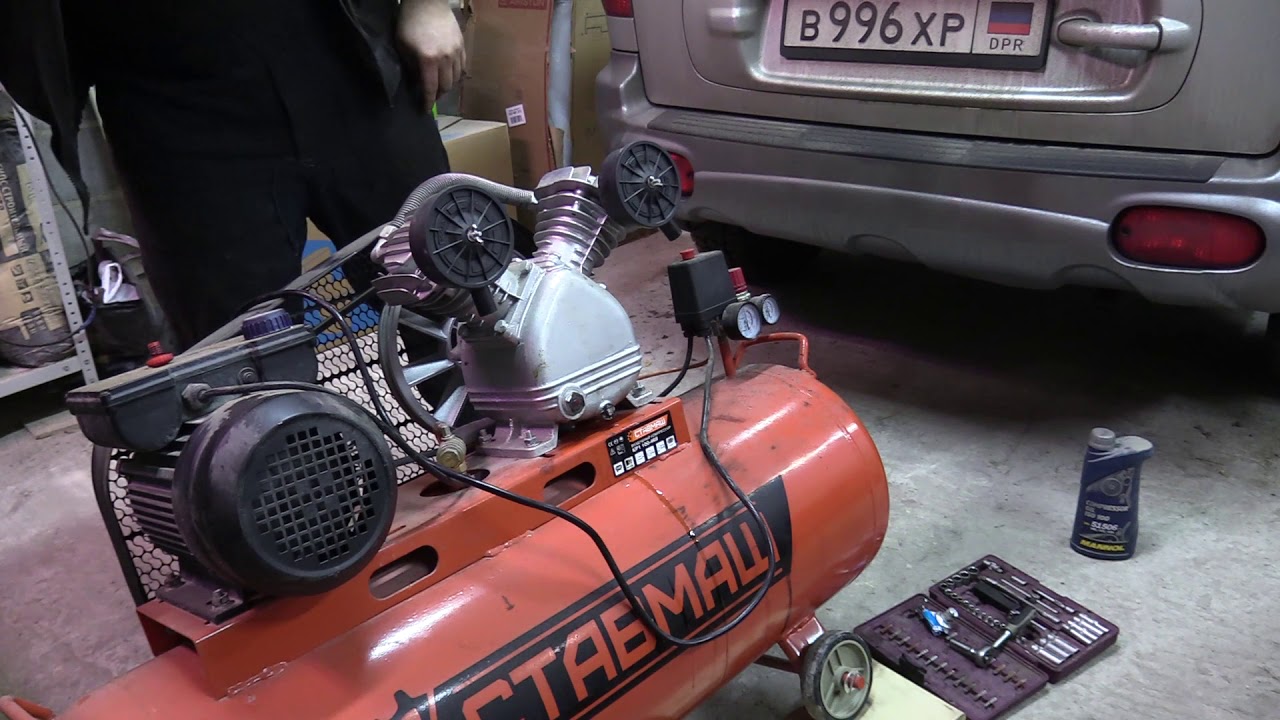 как правильно заменить масло в воздушном компрессоре! на примере ...