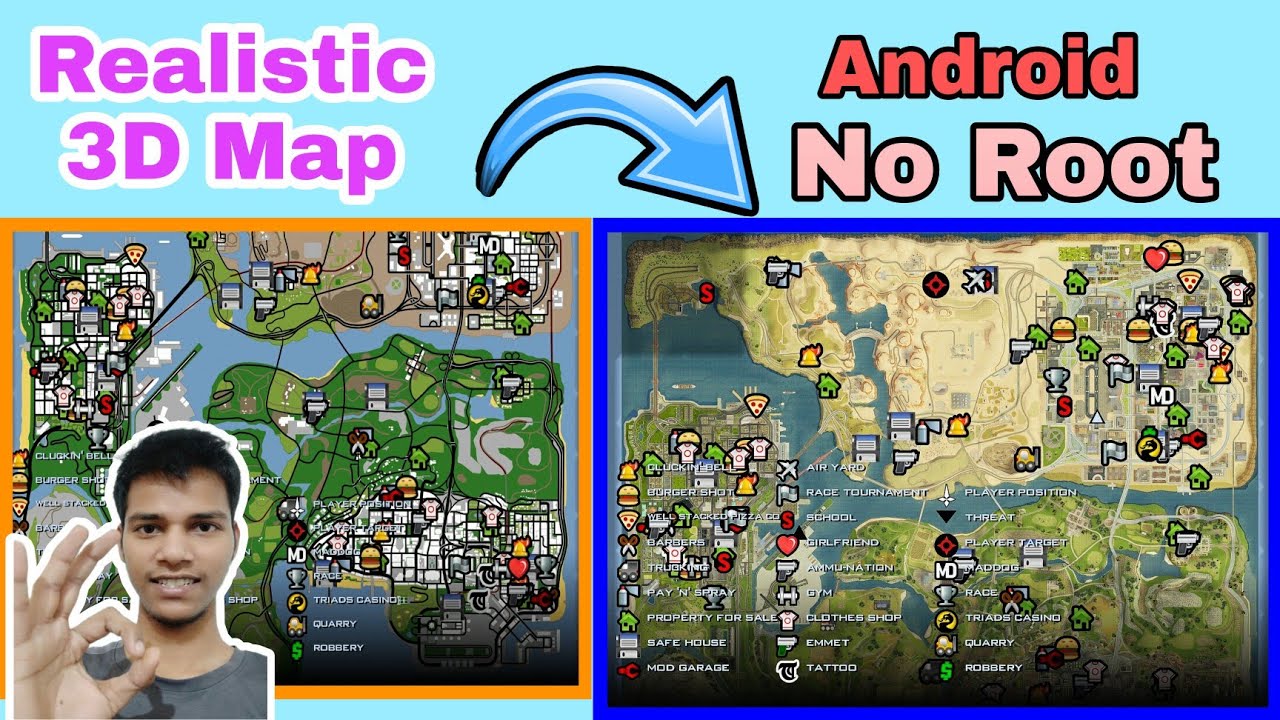 Realistic HD Colorful 3D Map For GTA San Andreas Android No Root How Realistic HD Colorful 3D Map For GTA San Andreas Android No Root How