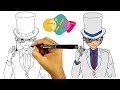 تعلم رسم الانمي كيف ترسم كايتو كيد من انمي كونان خطوة بخطوة للمبتدئين تعلم رسم الانمي كيف ترسم كايتو كيد من انمي كونان خطوة بخطوة للمبتدئين