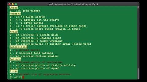 NetHack 3.6.6 YASD Compilation
