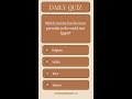 Daily Quiz #quiz #quiztime #ytquiz #trivia #dailyquiz #gkquiz #geography #quizoftheday