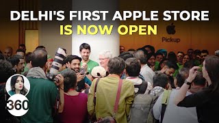 Excited Apple Fans Cheer as Delhi’s First Apple Store Is Unveiled by Tim Cook
