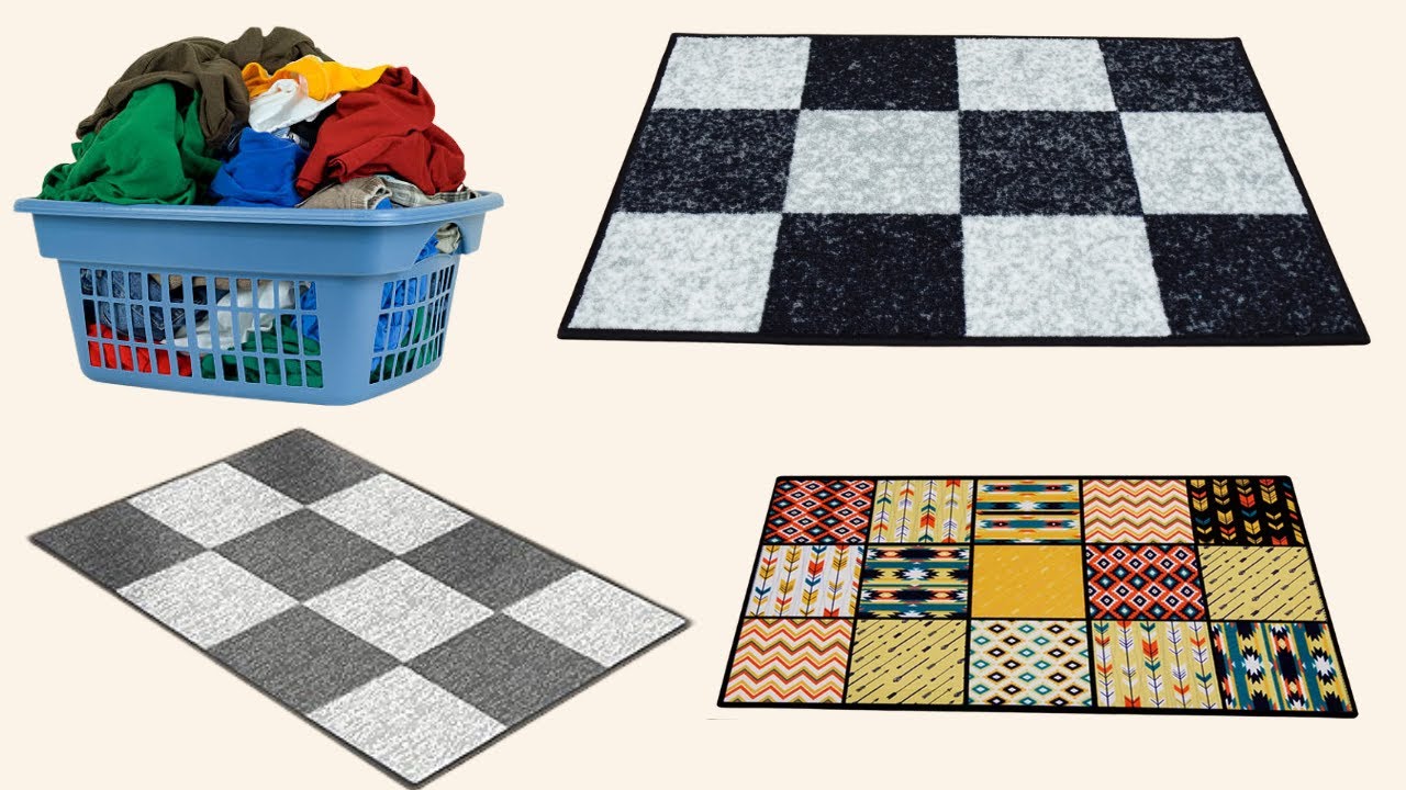 Zero Cost DIY-Floor mat, Doormat / Reuse Old Clothes - YouTube