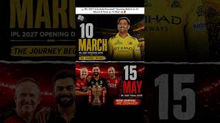 IPL 2027 Schedule Revealed? 🔥🏏 || #cricket #shortsfeed #viralvideo #Shorts