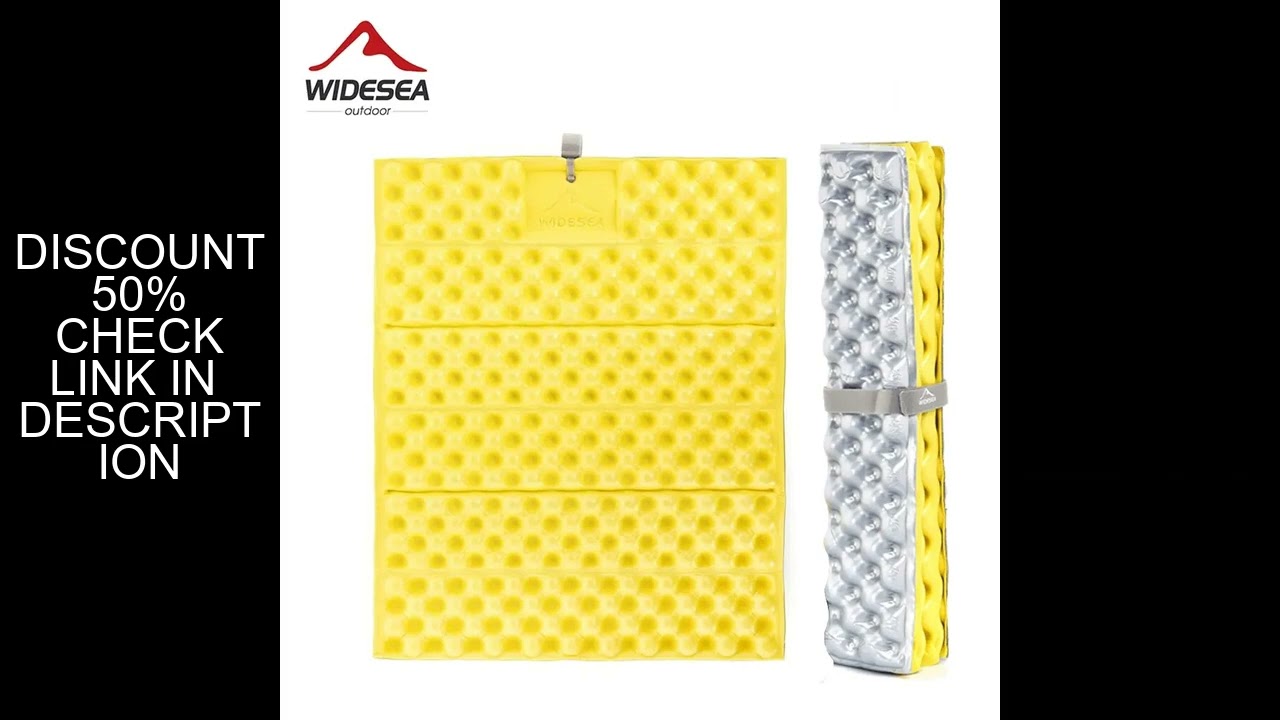 Widesea Outdoor Foldable Mat Seat Ultralight Picnic Camping Pad Waterproof XPE Foam Sitting Cushion