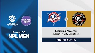 NPL Men Round 10  Peninsula Power vs. Moreton City Excelsior Highlights