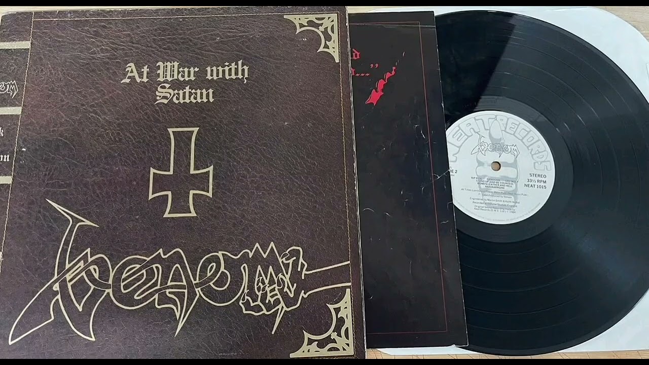 Venom - At War With Satan 1984 Vinyl Rip (Original First LP Neat