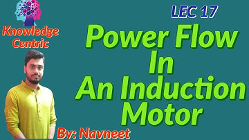 Lec 17 |Power Flow In An Induction Motor |