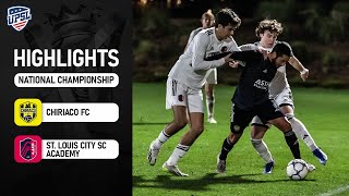 UPSL HIGHLIGHTS | Chiriaco FC vs St. Louis City SC Academy | National Championship