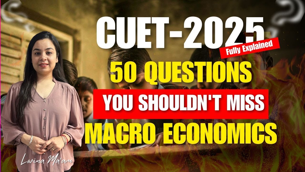 CUET 2025 Economics 50 important MCQs practice series #cuet #cuetexam # ...