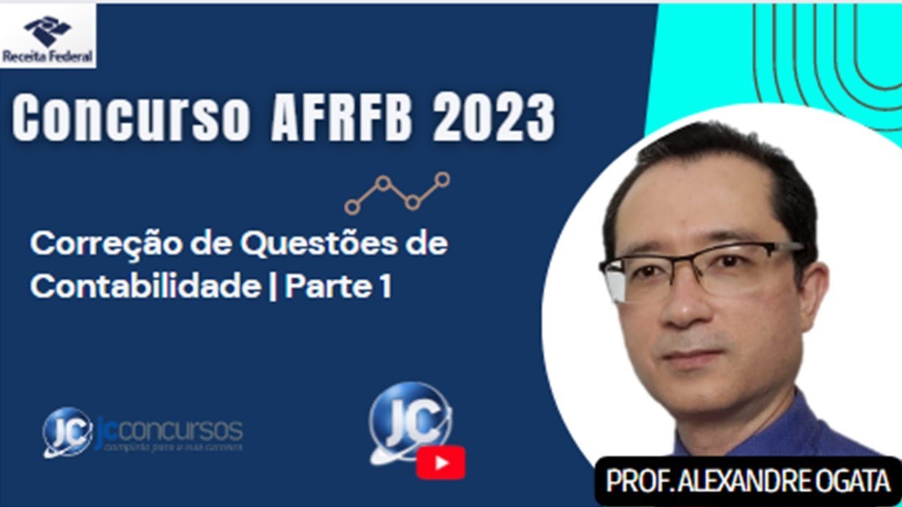Concurso AFRFB 2023 | Correção de Questões de Contabilidade| Parte 1