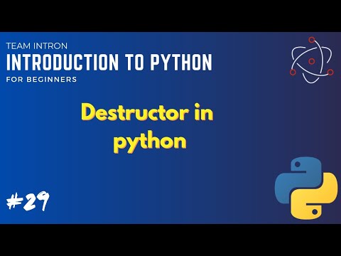 Destructor in python