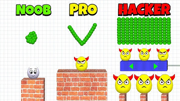 NOOB vs PRO vs HACKER - Draw To Smash