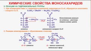 № 134. Органическая химия. Тема 21. Углеводы. Часть 8. Химические свойства моносахаридов № 134. Органическая химия. Тема 21. Углеводы. Часть 8. Химические свойства моносахаридов