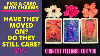👤❤️‍🔥HAVE THEY MOVED ON? DO THEY STILL CARE?💔👤|🔮CHARM|TAROT PICK A CARD🔮 Wealth