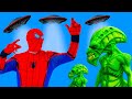 Team Hulk vs Siren Head Team | Spider-Man vs Aliens UFO 13+