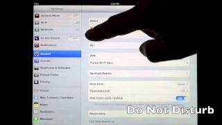 ipad Training Settings   Airplane Mode, Wi Fi, Bluetooth, Do Not Disturb screenshot 4