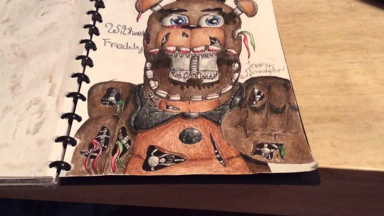 Withered Freddy Drawing Franklin Urgiles Contest Entry Youtube