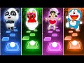 Cute Panda vs Rainbow Friend vs Shizuka Singing Sugar Crush vs Doraemon - Tiles Hop