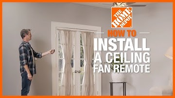 How to Install a Ceiling Fan Remote | Lighting and Ceiling Fans | The Home Depot