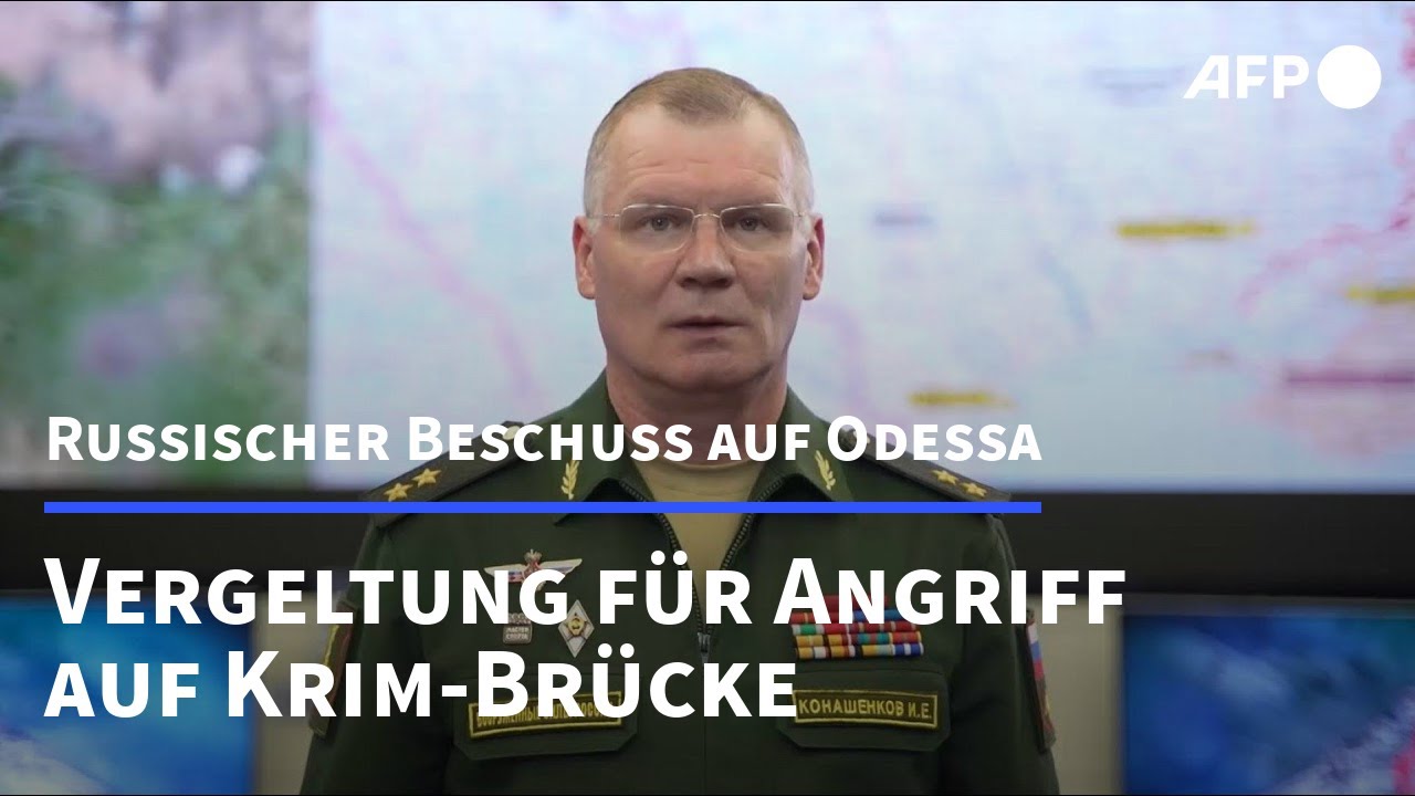 Ukraine: Explosion auf der Krim-Brücke und Getreideabkommen gestoppt | Mittagsmagazin