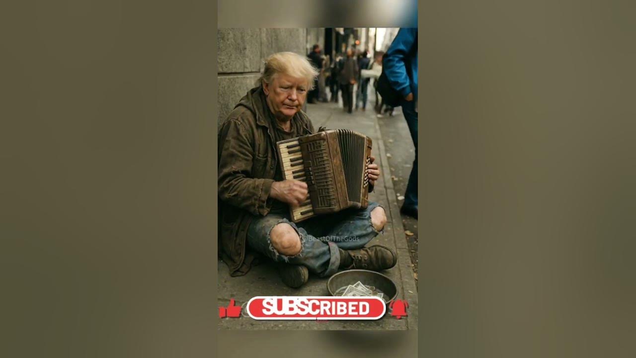 Trump Left Begging on the Streets! 😢🎶#trump #funnyvideo #viralvideo #trendingnow #putin