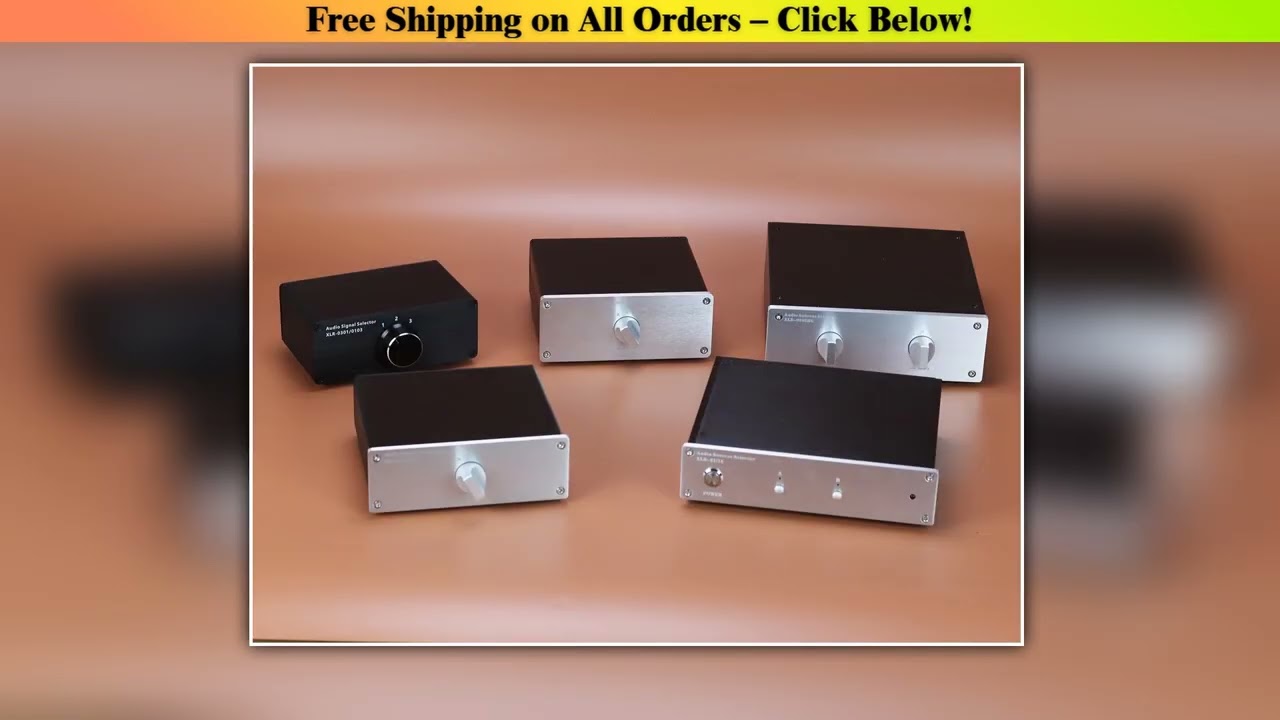 HIFI audio switcher dual-channel XLR balanced audio signal selector power amplifier speaker