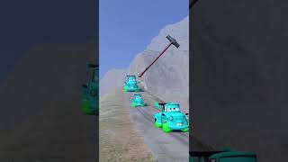 Big & Small Cars vs Giant Hammer Crash Survival Challenge #02 #beamngdrive