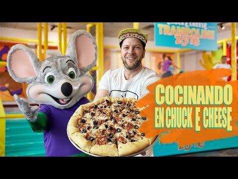 This is how pizzas are made at Chuck E Cheese Chile