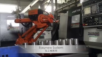 ROBOTIC LOADING & UNLOADING 2 LATHES(ABB機械手一對二車床上下料)