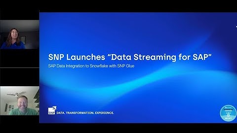 SNP Launches “Data Streaming for SAP,” a Snowflake Native App in the Data Cloud.