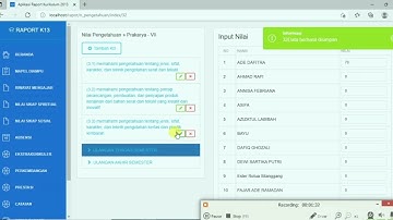 cara mengisi  nilai rapot di aplikasi rapot k13 php myadmin 2022