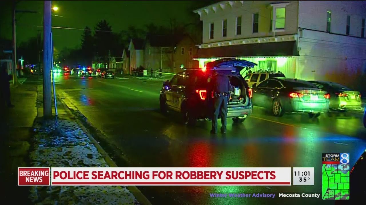 Police searching for robbery suspects - YouTube