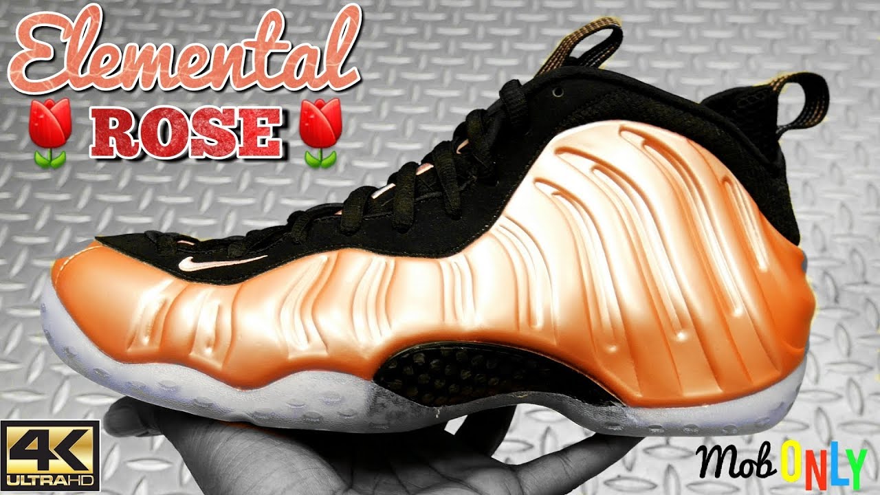 Rust Pink Foamposite One In 4k Ultra HD - YouTube