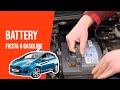 How to replace the car battery FIESTA 6 1.0 ECOBOOST 🔋
