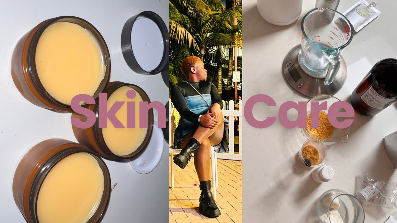 Making a BODY BALM/GLAZE from scratch! (vegan)