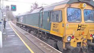 66 545 Departs Pitlochry heading North Light Engine 08/03/2026