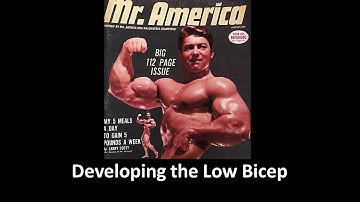 Developing the Low Bicep the Larry Scott way!