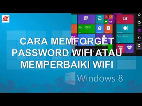 Cara Memforget Melupakan Password Wifi Laptop Window 8