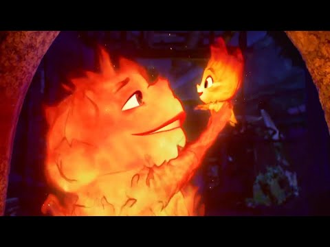 Elemental All Movie Clips - Baby Ember x Her Father Cutest Scene || Disney x Pixar