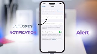 iOS 18.4 new features | Battery Charged Alert ‼️ 🚨 | Get notified when charging limit reaches 80%