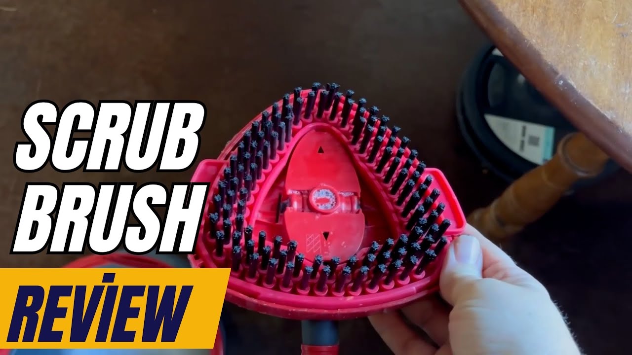 Spin Mop Head And Brush Replacement Compatible With O Cedar EasyWring 1-Tank System, 4 Mop Replace Heads, 1 Mop Handle, 1 Mop Base And 1 Mop Base Scru