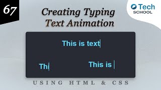 Creating Typing Text Animation with HTML & CSS #75DayUIChallenge #day67