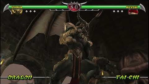 Playing as Onaga in Mortal Kombat Unchained