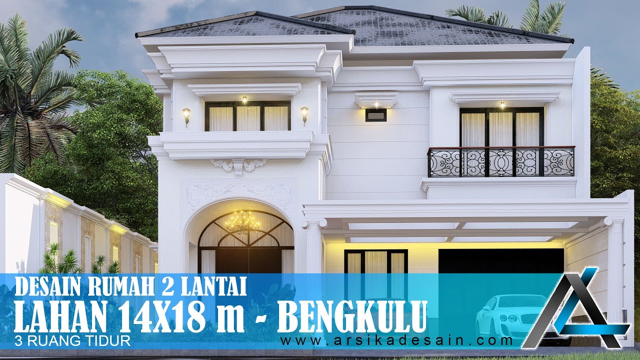 DESAIN RUMAH 14 X 18 METER I BENGKULU RUMAH KLASIK MODERN desain-rumah-14-x-18-meter-i-bengkulu-rumah-klasik-modern