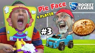 pie face challenge game w let s play rocket league part 3 bots fgteev family fun