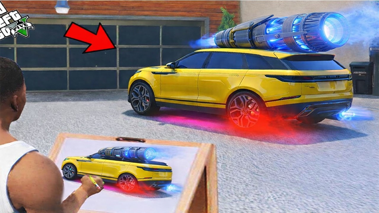 GTA5 - Franklin found a Range Rover and then had it repaired and modified.