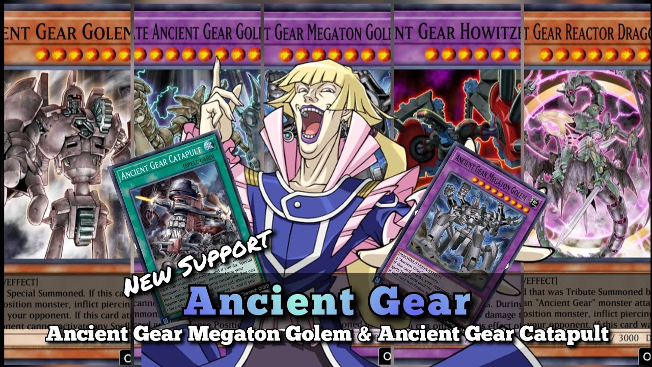 New Support! Ancient Gear Deck with Megaton Golem and Catapult! [Yu-Gi-Oh!  Duel Links]