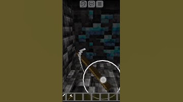 Minecraft break bedrock in pickaxe #shorts #minecraft #viralshorts