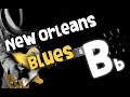 Blues backing track jam  ice b  new orleans blues  in bb